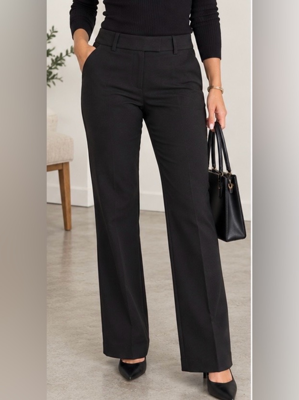 Express columnist Black bootcut Trousers for Women 2 short